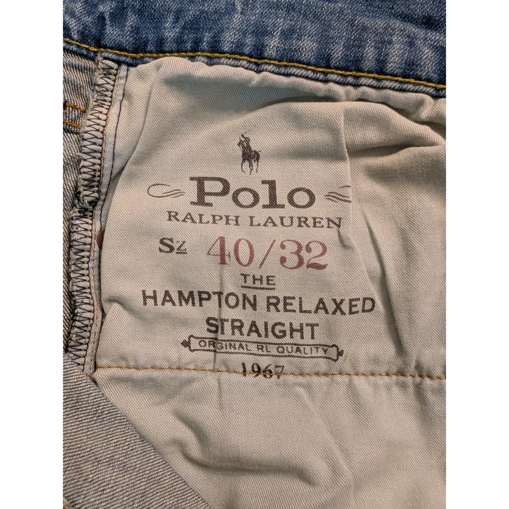 Polo Ralph Lauren Hampton Straight Stretch Denim‎ Jean Mens 40 x 32